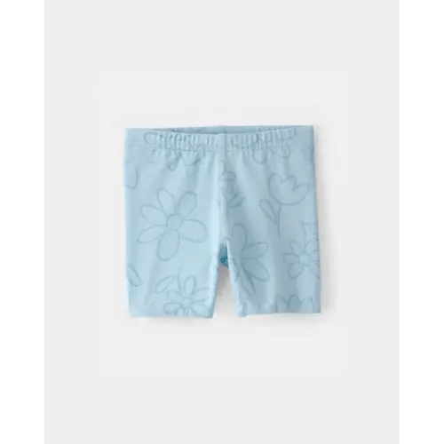 Baby Girl Floral Ladybug Bike Shorts - Blue | Carter's