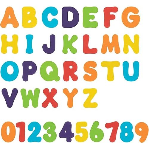 Nuby Foam Bath Letters and Numbers for Toddlers - Bath Toy Set for Kids 3+ Years - 36 Pieces