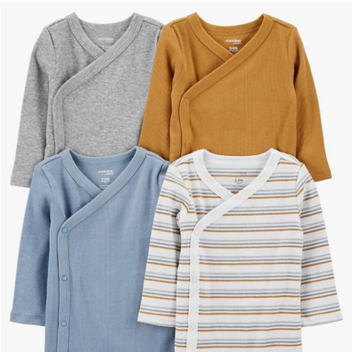 Simple Joys by Carter's unisex-baby 4-pack Side Snap Bodysuit