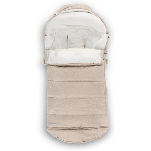 UPPAbaby CozyGanoosh 2-in-1 Seasonal Footmuff - Easily Attaches to UPPAbaby Strollers and RumbleSeat – Versatile, Ultra-Plush Zip-Out Liner for Cold Weather - Declan (Oat Mélange)