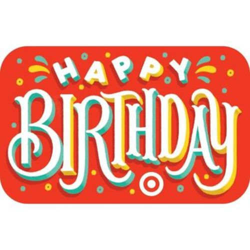 Birthday Type Target GiftCard (any value)