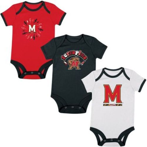 NCAA Maryland Terrapins Infant Boys' 3pk Bodysuit - 0-3M