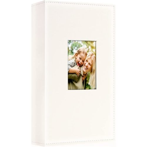 Ywlake Photo Album 4x6 300 Pockets, Leather Photo Albums Holds 300 Horizontal Only Pictures Beige