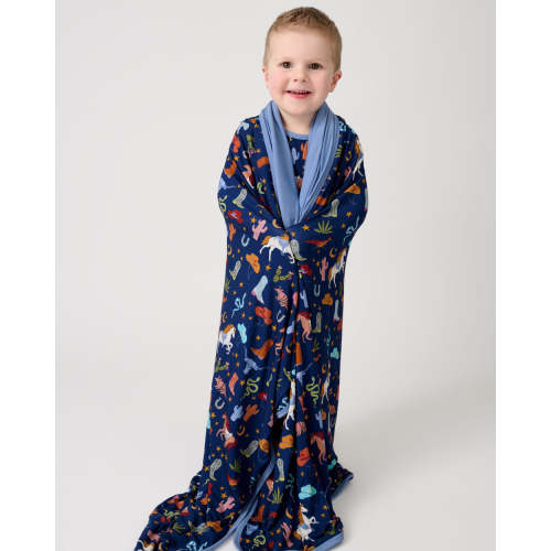 Blue Rancher Roundup Large Cloud Blanket | Little Sleepies