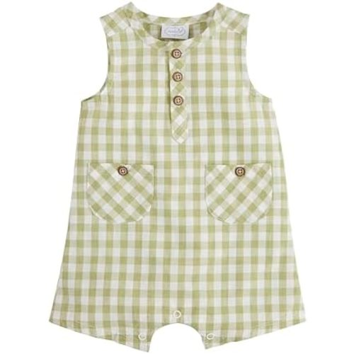 Mud Pie baby-boys Mud Pie Children's Gingham Shortall
