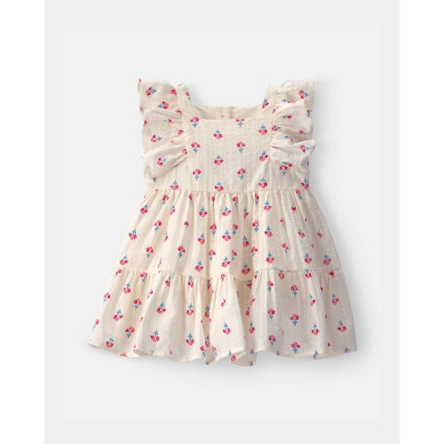 Baby Girl Floral Seersucker Dress - Cream/Red - OshKosh B'gosh | Carter's