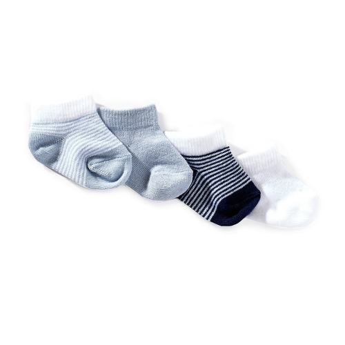 Edgehill Collection Baby Boys 4-Pack Booties Socks
