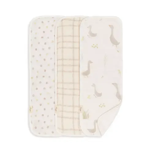 Charlie Burp Cloth Set, 3 Pack