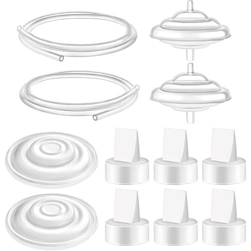 Maymom Pump Parts Compatible with Spectra S1 S2 9 Plus Breastpump Replace Backflow Protector Membrane Duckbill Valve Tube Not Original Spectra Replacement Pump Parts