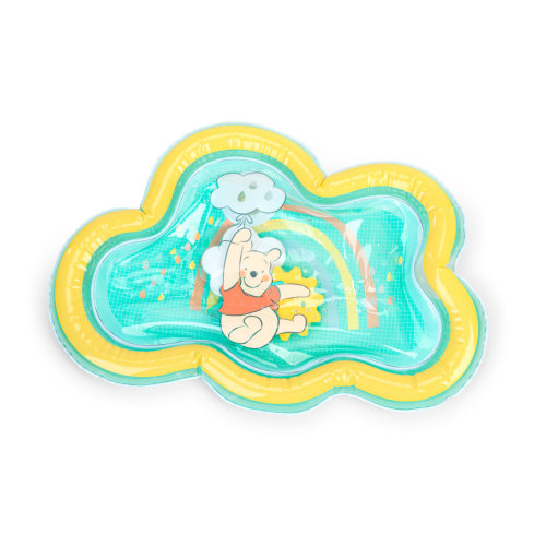 Bright Starts Disney Baby Winnie the Pooh Once Upon a Tummy Time Water Mat, Blue, Unisex, Newborn +