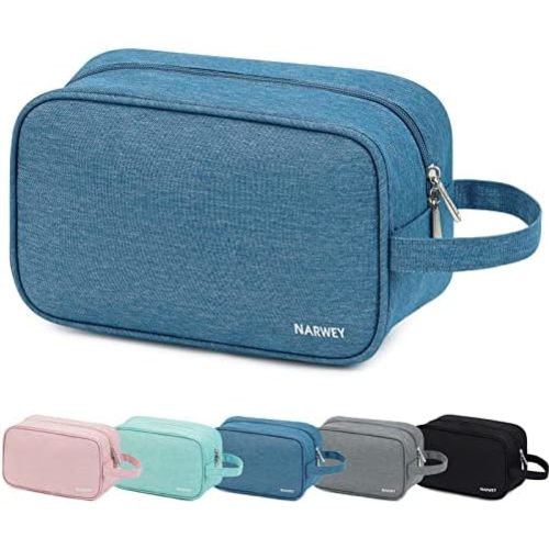 Narwey Travel Toiletry Bag for Women Traveling Dopp Kit Men Travel Bag for Toiletries Cosmetic Bag Makeup Bag Medicine Bag for Traveling