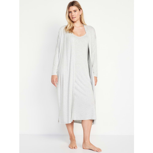 Maternity Robe and Nursing Nightgown Set