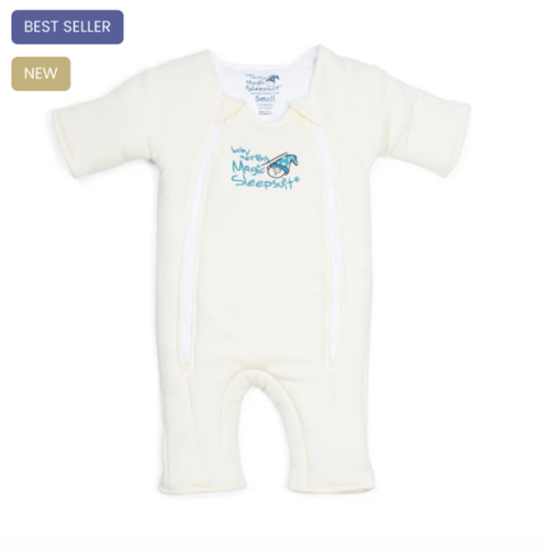 Cream Baby Merlin’s Magic Sleepsuit | Soft 100% Cotton Infant Sleepsuit