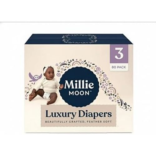 Millie Moon Luxury Diapers (3, 80, Count)