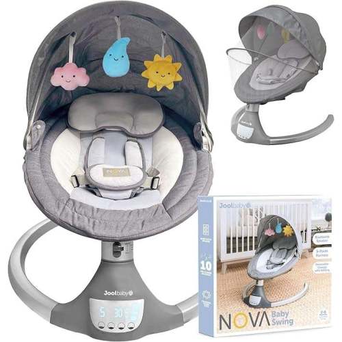 New Jool Baby Nova Swing Motorized Infant Swing (Gray)