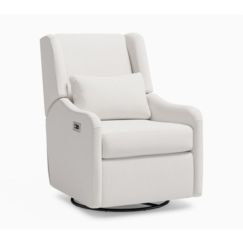 Merced Power Recliner "Heathered Chenille Pebble"