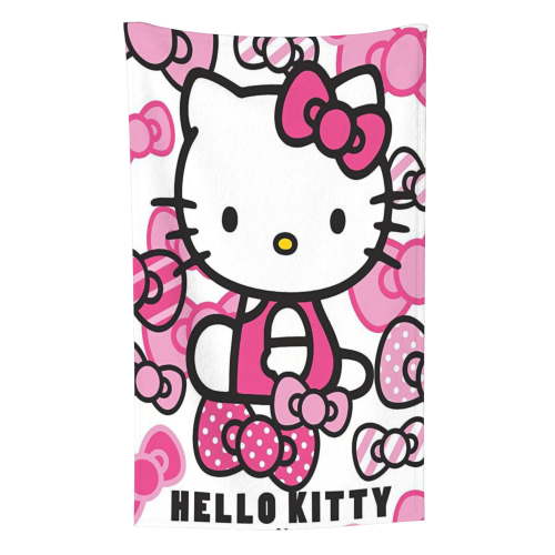 Hello Kitty Blanket for Toddlers Newborns, Plush 32"x48" Throw Blanket for Kids, Soft Fleece Throw Blanket for Bed Car Travel