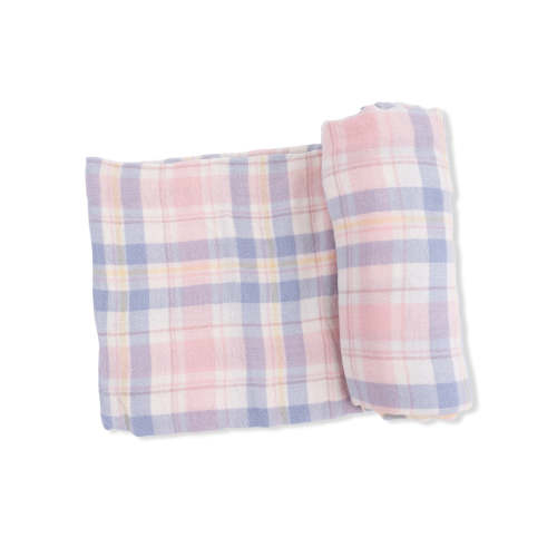 Muslin Swaddle, Dusty Plaid – SpearmintLOVE