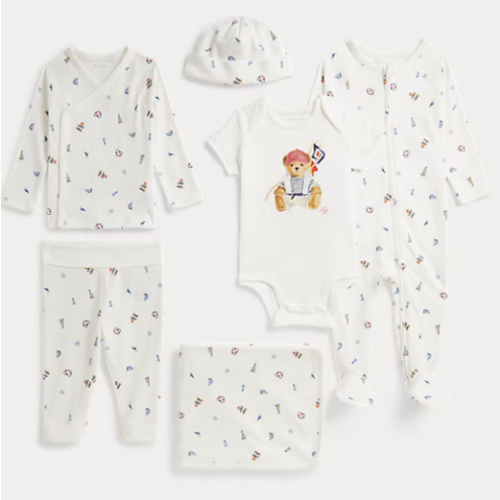 Polo Bear Cotton 6-Piece Gift Set