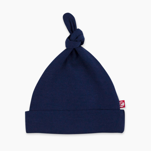 Zutano Organic Cotton Rib Knot Hat - True Navy, One Size