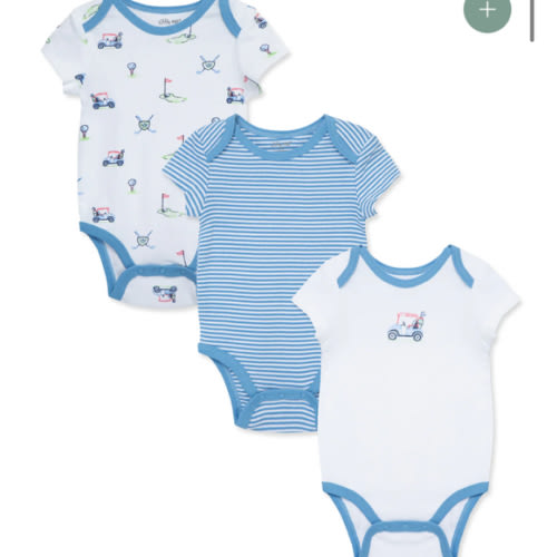 Golf Club 3-Pack Bodysuits
