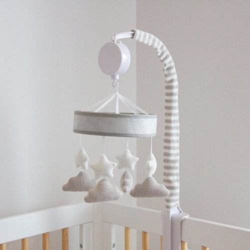 Living Textiles Baby Stars Knitted Musical Mobile