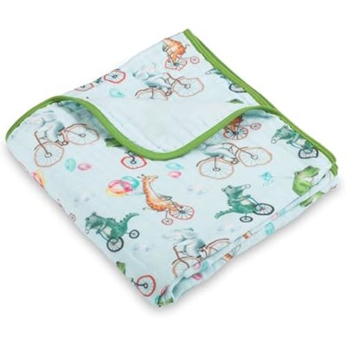 LollyBanks Muslin Baby Blanket, 100% Organic Cotton, Soft Baby Blanket