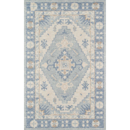 Langley Street® Denya Oriental Blue Area Rug & Reviews | Wayfair