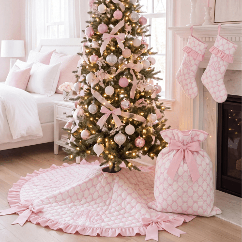 Pink Bows Quilted Christmas Collection – Little Bear Smocks