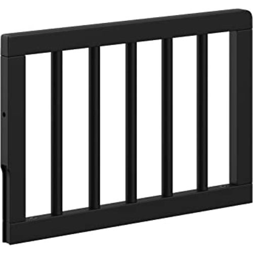 Storkcraft & Graco Toddler Safety Guardrail with Dowels (Black) – GREENGUARD Gold Certified, Converts Compatible Storkcraft & Graco Crib to Toddler Bed, Each Guardrail Sold Individually