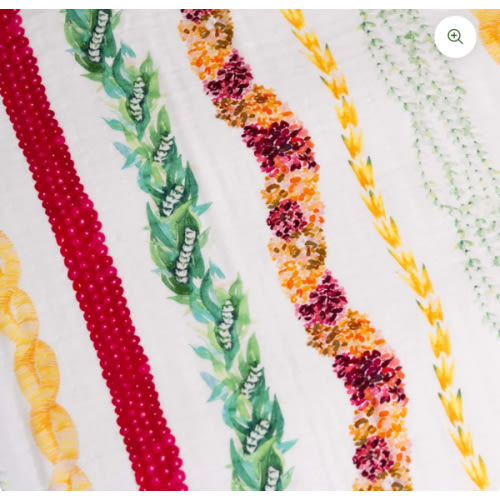 Lei Poinaole Bamboo Muslin Kapa Moe (Swaddle Blanket)