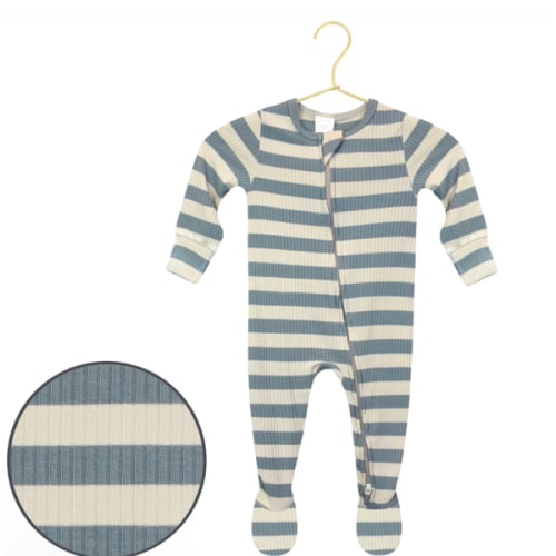 Lincoln Ribbed Zipper Footies