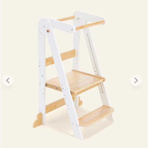 Harppa Nordi Foldable Toddler Tower – Compact Montessori-Inspired Standing Tower for Ages 2–4, Wooden Convertible Tower for Kitchen, Bathroom & More – HARPPA