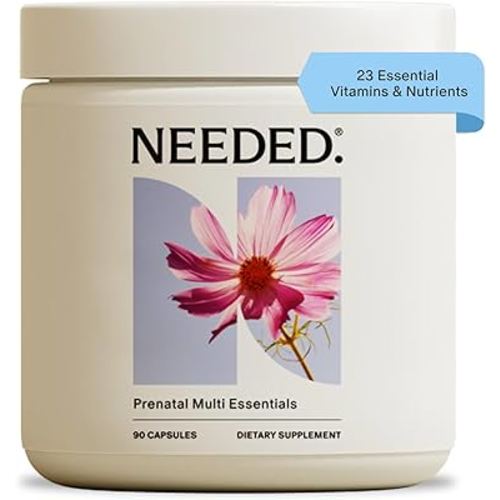 Needed. Multivitamin for Prenatal | Prenatal Multi Essentials Capsule - Pregnancy, Breastfeeding, Postpartum | Expertly-Formulated & Third-Party Tested, | 30-Day Supply