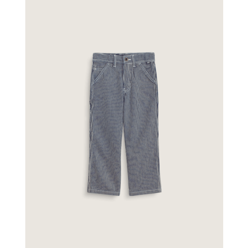 Little Kids Drill Chore Loose Stripe Pants in Indigo | Vans