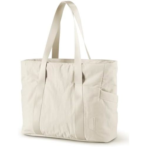 BAGSMART Tote Bag for Women, Tote Bag with Zipper Work Tote with Compartments Nurse Shoulder Hanbag for Travel, Gym