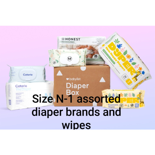 Babylist Diaper Box - 104 Diapers & 172 Wipes
