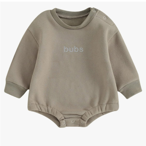 VISGOGO Newborn Infant Baby Boy Girls Oversized Romper Little Dude Sweater Onesie Coming Home Outfit Neutral Clothes