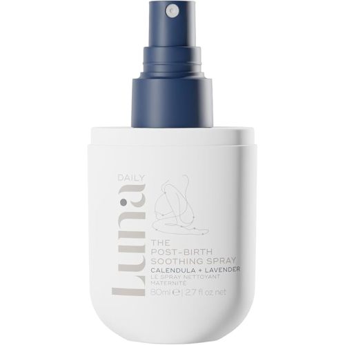 Luna Daily Postpartum Spray, Fragrance-Free with Aloe Vera | pH-Balanced Perineal & Feminine Recovery Care | Cooling Relief for Intimate Itch | Vegan, Soothing Cleanser & Pregnancy-Safe, 80ml