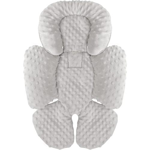 KAKIBLIN Infant Car Seat Insert, Carseat Head Insert & Body Support for Newborn, 2-in-1 Reversible Newborn Car Seat Cushion, Soft Stroller Insert for Car Seats, Bouncer, Strollers, Swing
