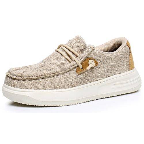 Apakowa Kids Boys Girls Loafers Slip-On Lightweight Comfortable Shoes (Toddler/Little Kid/Big Kid)