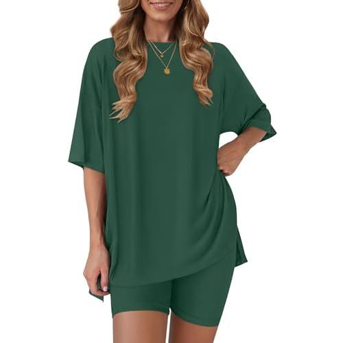 RUBZOOF Women 2 Piece Lounge Sets Summer Outfits Shorts Set