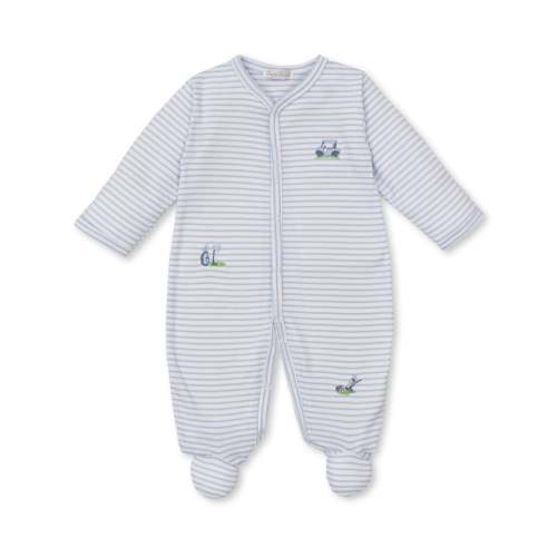 Fairway Foursome Blue Stripe Footie