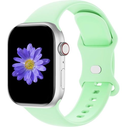 Sport Bands Compatible with Apple Watch 42mm 44mm 45mm 46mm 41mm 38mm 40mm 49mm for Women Men, Soft Silicone Strap for iWatch Wristband Series Ultra SE 11 10 9 8 7 6 5 4 3 2 1