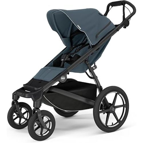 Thule Urban Glide 4-Wheel Single Child All-Terrain Stroller, Full-Suspension System, Air-Filled Tires, Upright seat with Adjustable Recline and Built-in Leg Rest