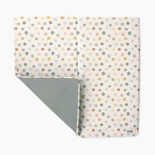 Toki Kids Standard Organic Cotton Play Mat - Playful Posies