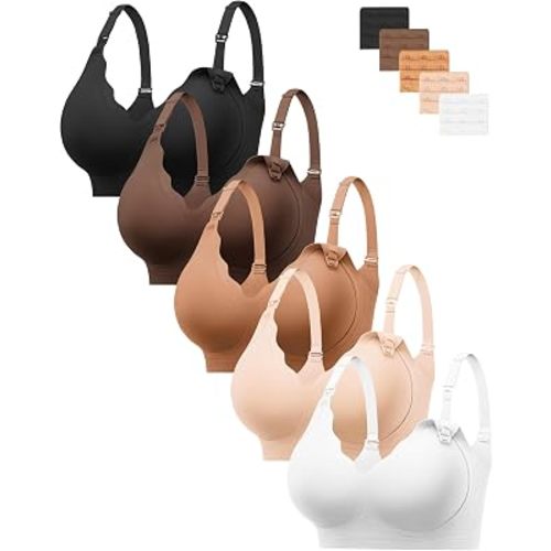 HBselect Nursing Bras for Breastfeeding Comfort Jelly Seamless Nursing Bra