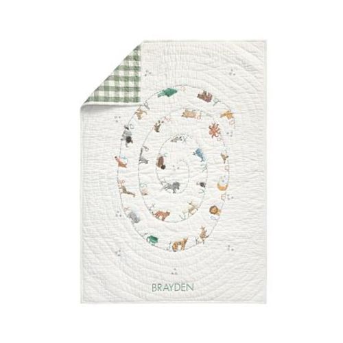 ABC Animal Baby/Toddler Quilt ,36x50, Multi