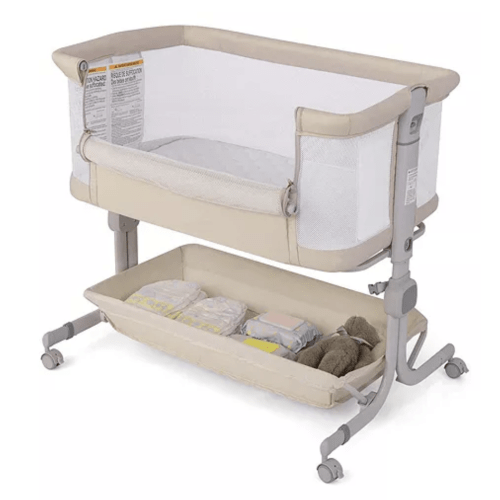 Baby Bassinet Bedside Sleeper with6-Level Adjustable Height