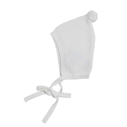 Pompom Ribbed Knit Bonnet I Feltman Brothers